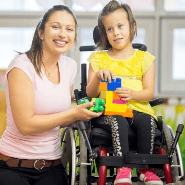 mother and daughter with Cerebral palsy