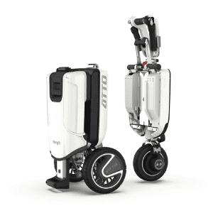 Folded ATTO Mobility Scooter trolley
