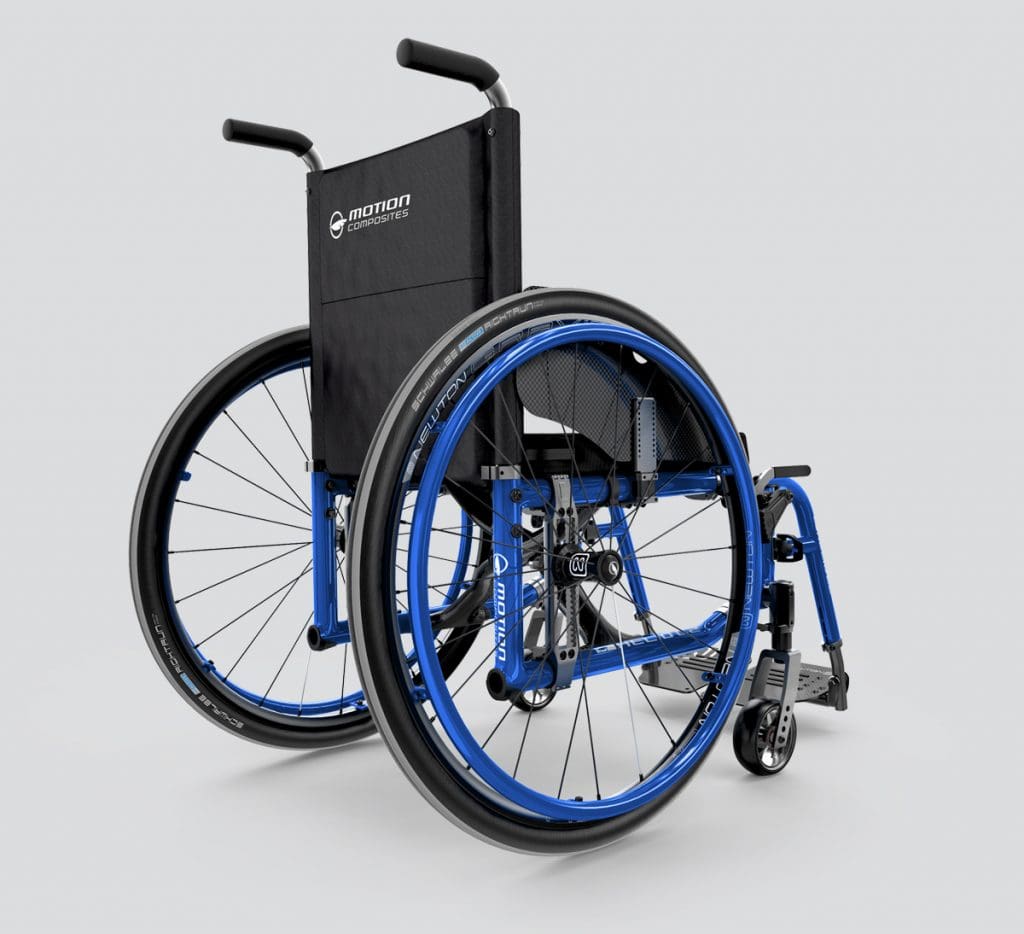 Foldable motion composites Wheelchair