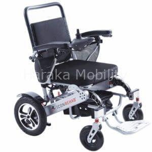 4 ICON one S manual Folding powerchair three quarters e1684767155758