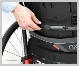Nxt backrest quickrelease