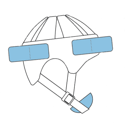 HP 2 standard w protection pads plus chin protection