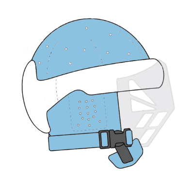 HP 4 closed top with visor ear chin guard