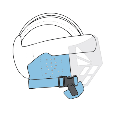 HP 4 open top with visor ear chin guard