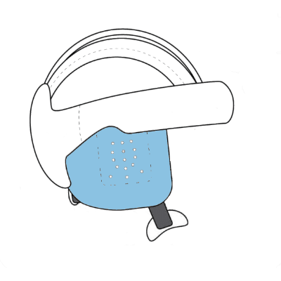 HP 4 standard open with ear guards