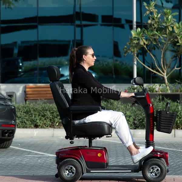mobility scooter on pavement
