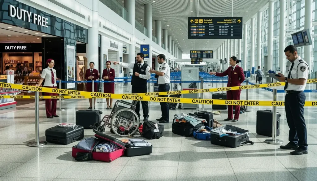 Damaged Passenger Properties at Dubai Airport