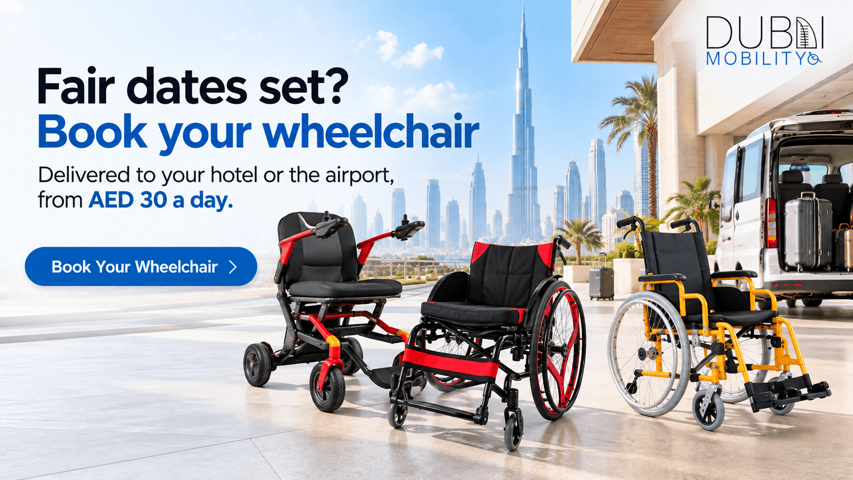 Wheelchair Rental in Dubai